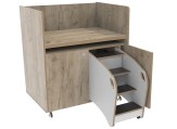 Commode 100 cm grey craft oak Tangara Groothandel voor de Kinderopvang Kinderdagverblijfinrichting 1